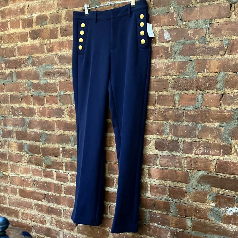 GAP Navy Sailor Pants, Sz 10P